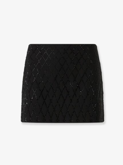 Pinko Memory Mini Skirt With Crystals
