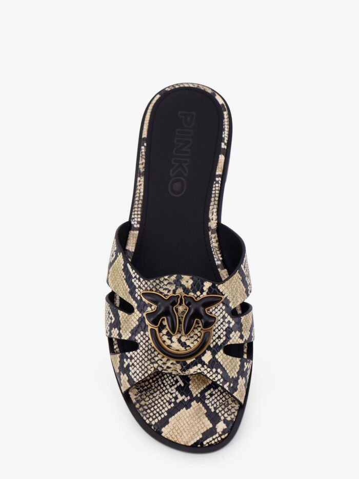 Pinko Milly Low Leather Sandals