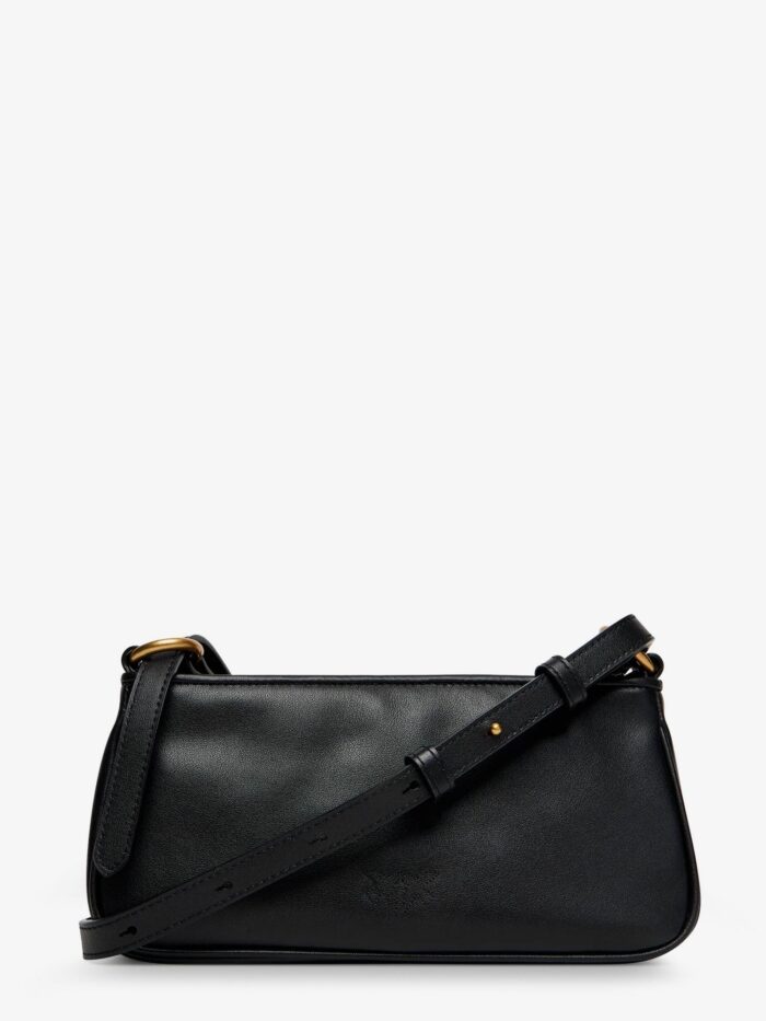 Pinko Mini Half Moon Leather Crossbody Bag