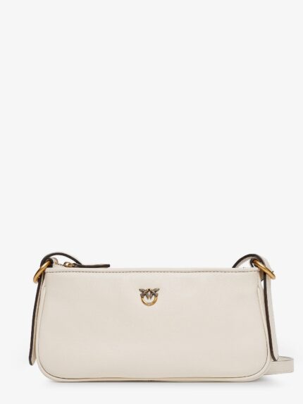 Pinko Mini Half Moon Leather Crossbody Bag