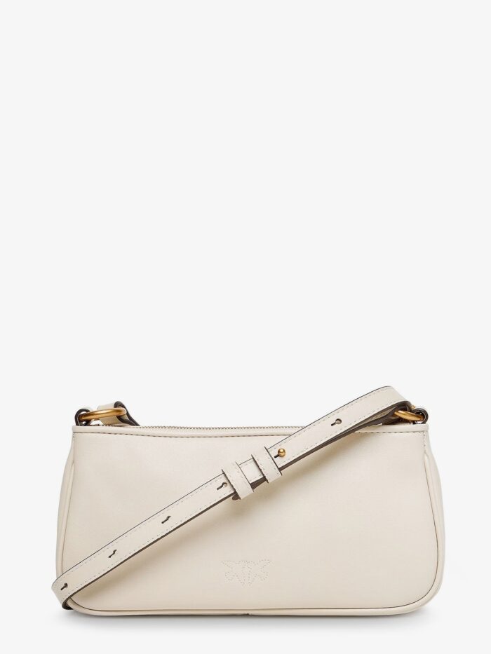 Pinko Mini Half Moon Leather Crossbody Bag