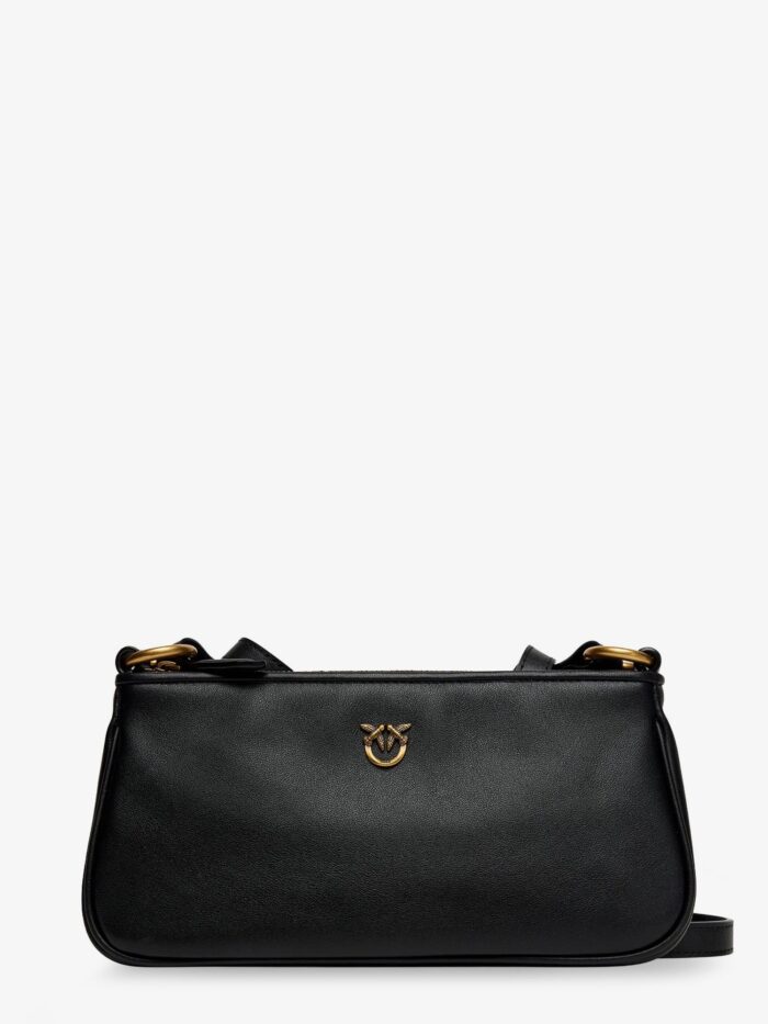 Pinko Mini Half Moon Leather Crossbody Bag