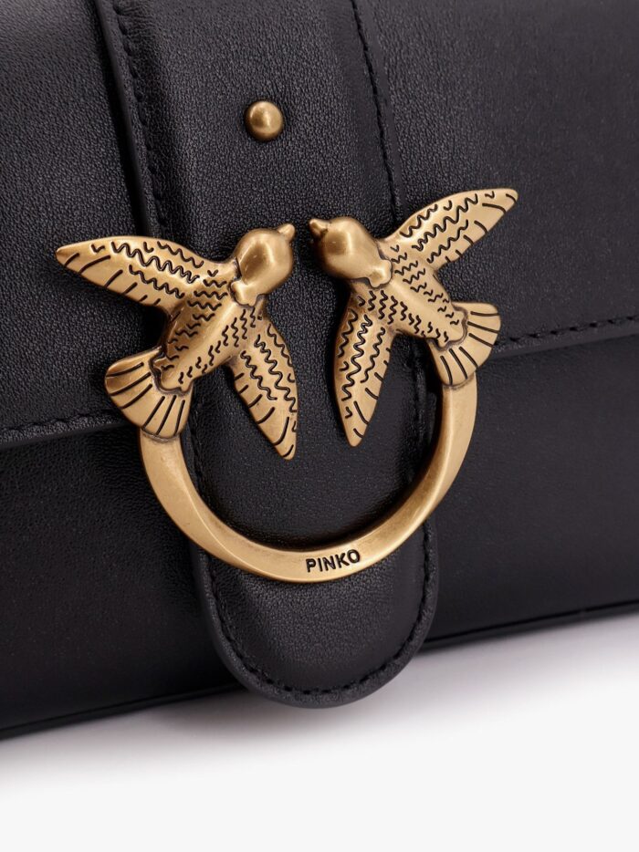 Pinko Mini Love Bag Leather Crossbody Bag
