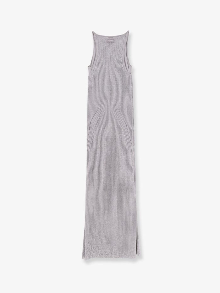 Pinko Nelson Viscose And Metallised Fibre Long Dress