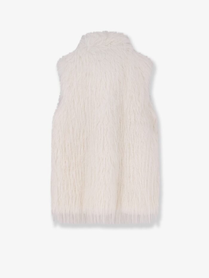 Pinko Neva Faux Fur Sleeveless Jacket