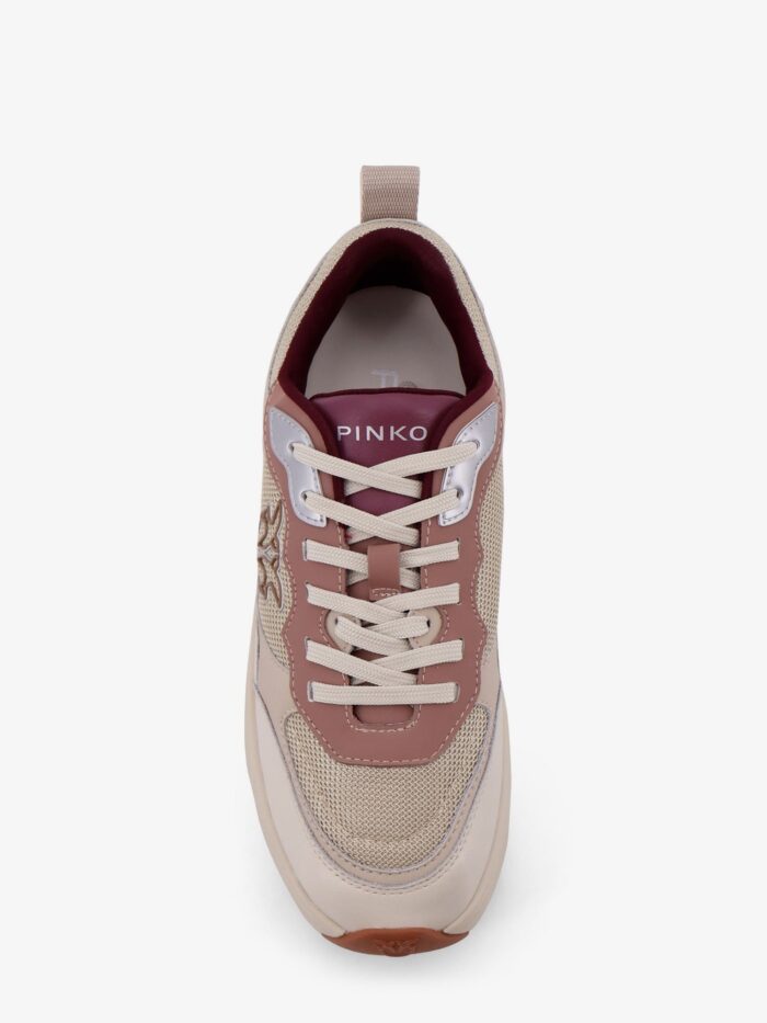 Pinko Nylon Sneakers With Leather Inserts