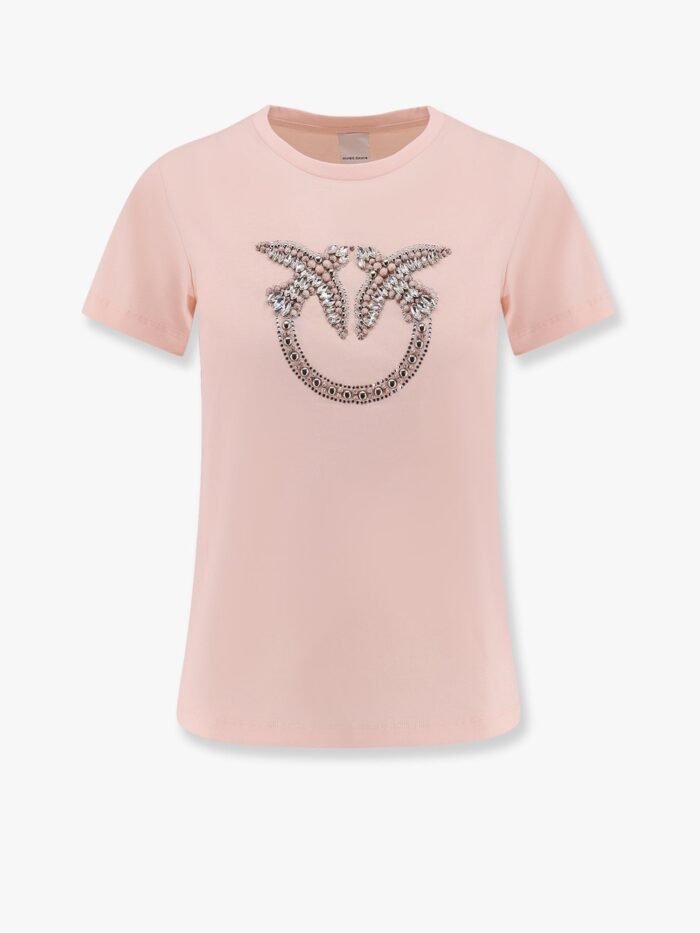 Pinko Quentin T-shirt With Love Birds Embroidery