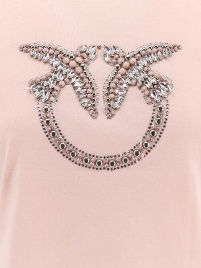 Pinko Quentin T-shirt With Love Birds Embroidery