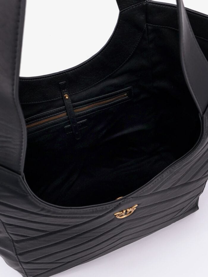 Pinko Quilted Leather Shoulder Bag