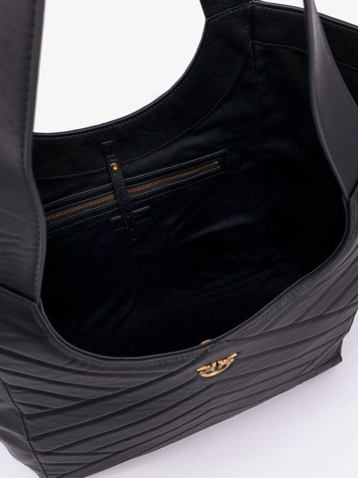Pinko Quilted Leather Shoulder Bag