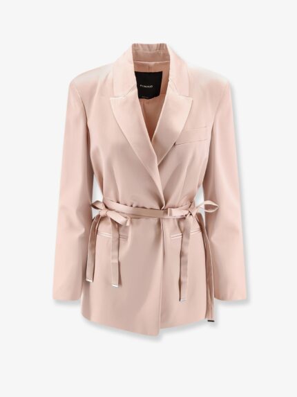 Pinko Rapa Satin Blazer With Belt