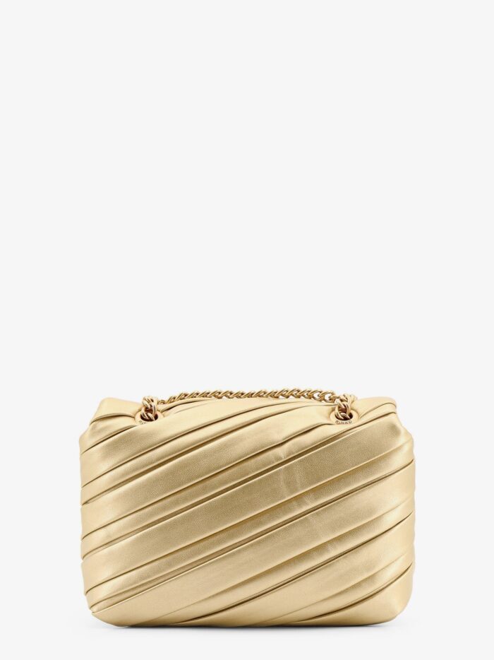 Pinko Recycled Material Shoulder Bag With Love Birds Buckle