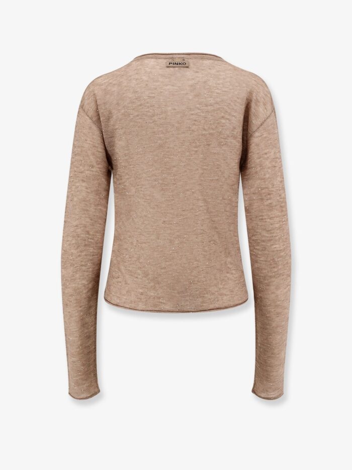 Pinko Salomone Wool Sweater With Micro Sequins
