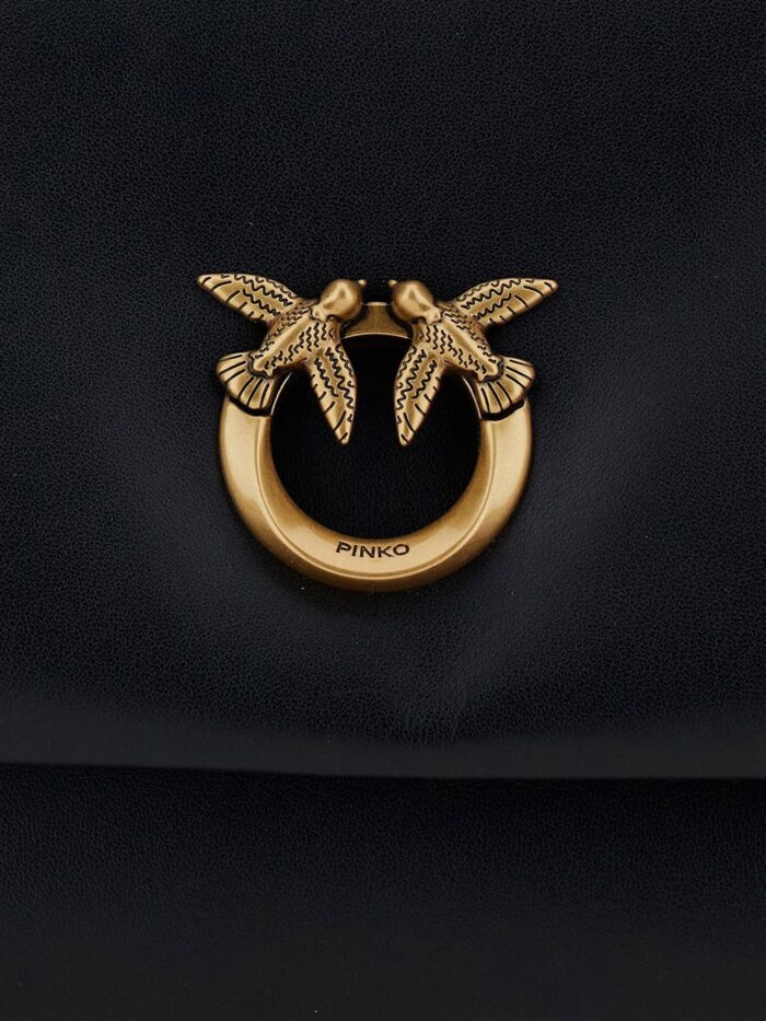 Pinko Soft Horizontal Leather Crossbody Bag