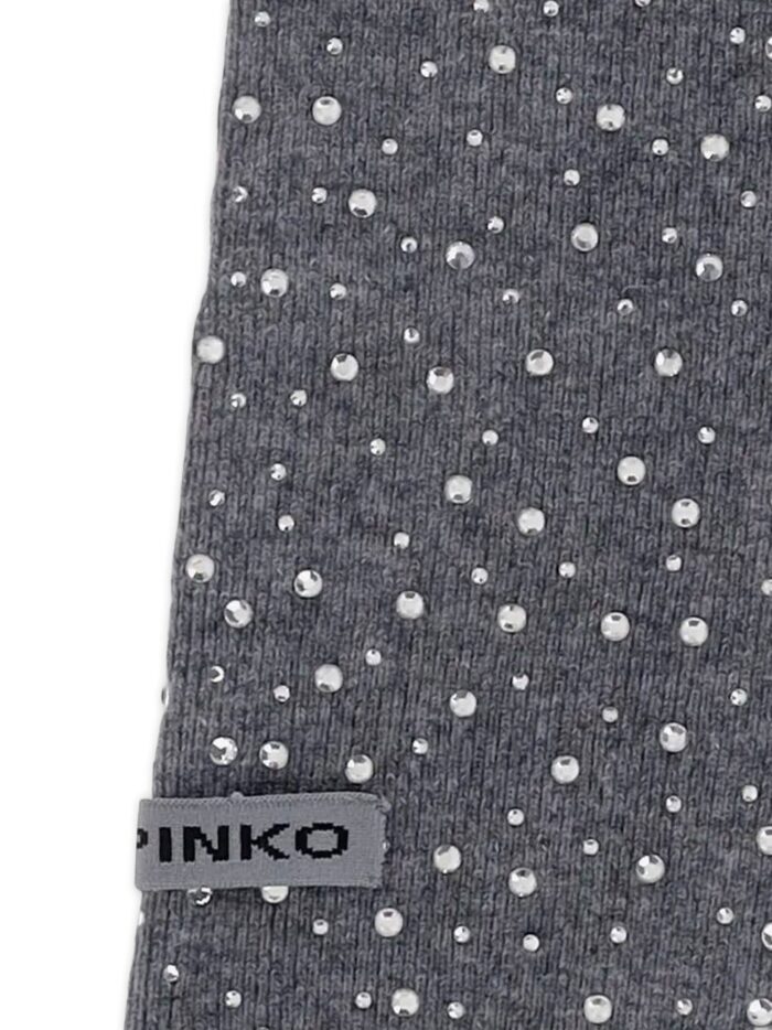 Pinko Svizzera Wool Scarf With Rhinestones