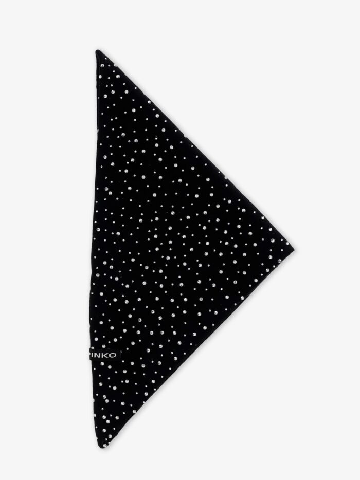 Pinko Svizzera Wool Scarf With Rhinestones