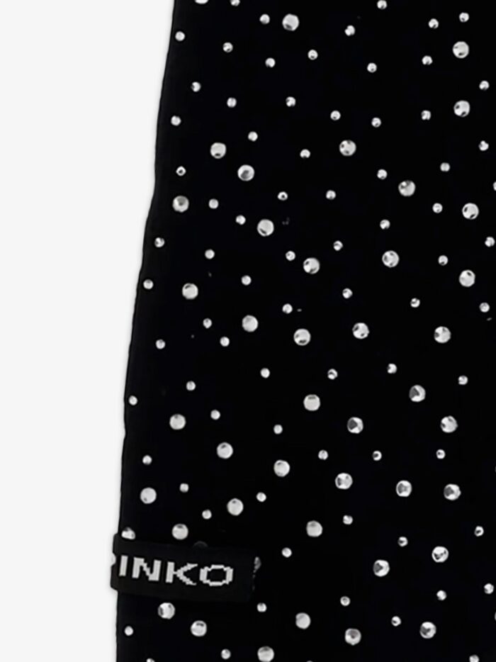 Pinko Svizzera Wool Scarf With Rhinestones