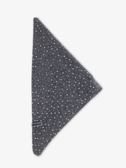 Pinko Svizzera Wool Scarf With Rhinestones