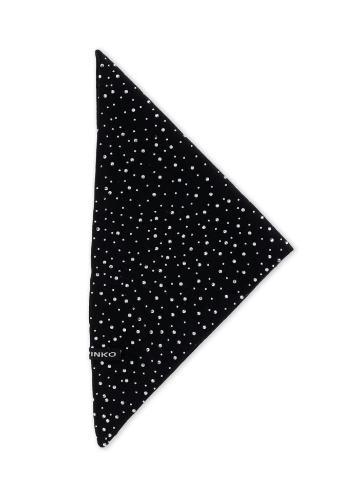 Pinko Svizzera Wool Scarf With Rhinestones