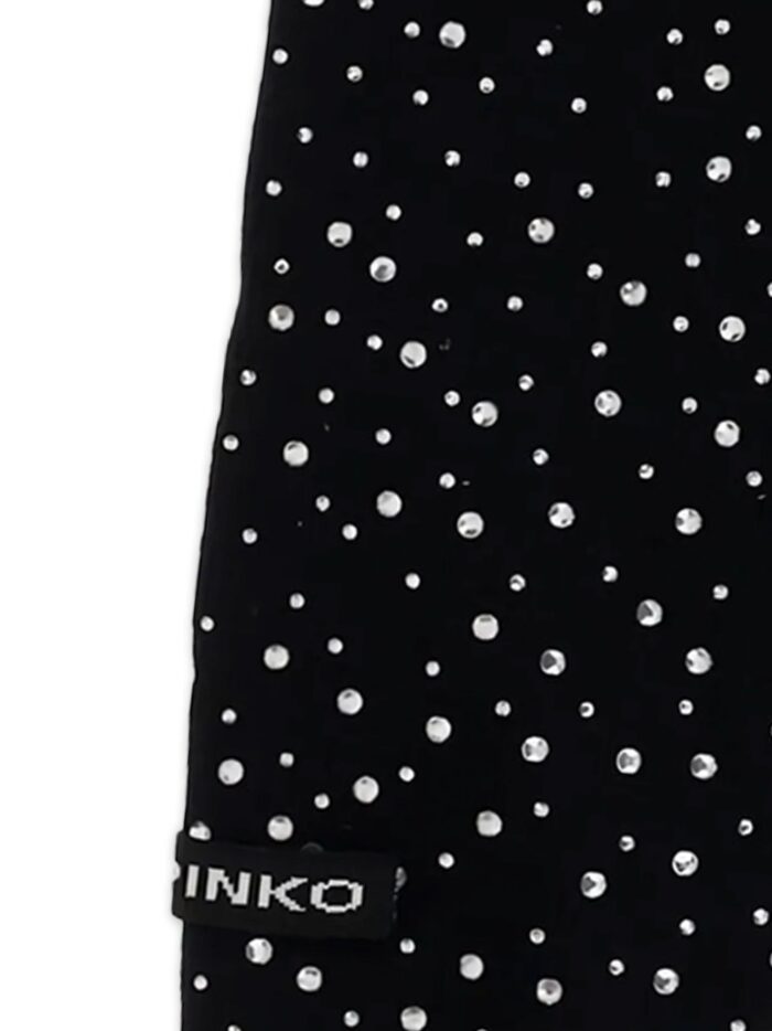 Pinko Svizzera Wool Scarf With Rhinestones
