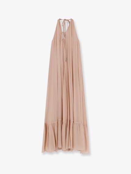 Pinko Venturone Chiffon Long Dress