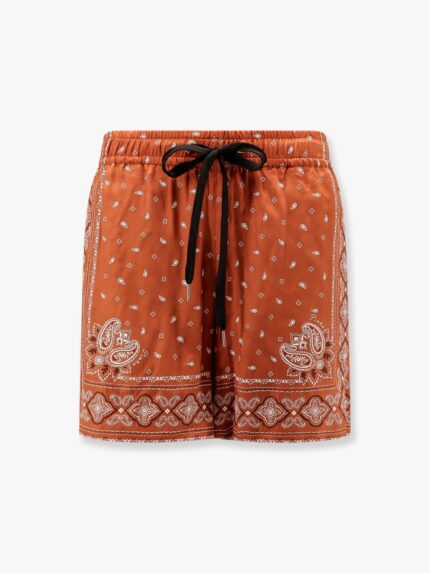 Pinko Viscose Shorts With Bandana Print