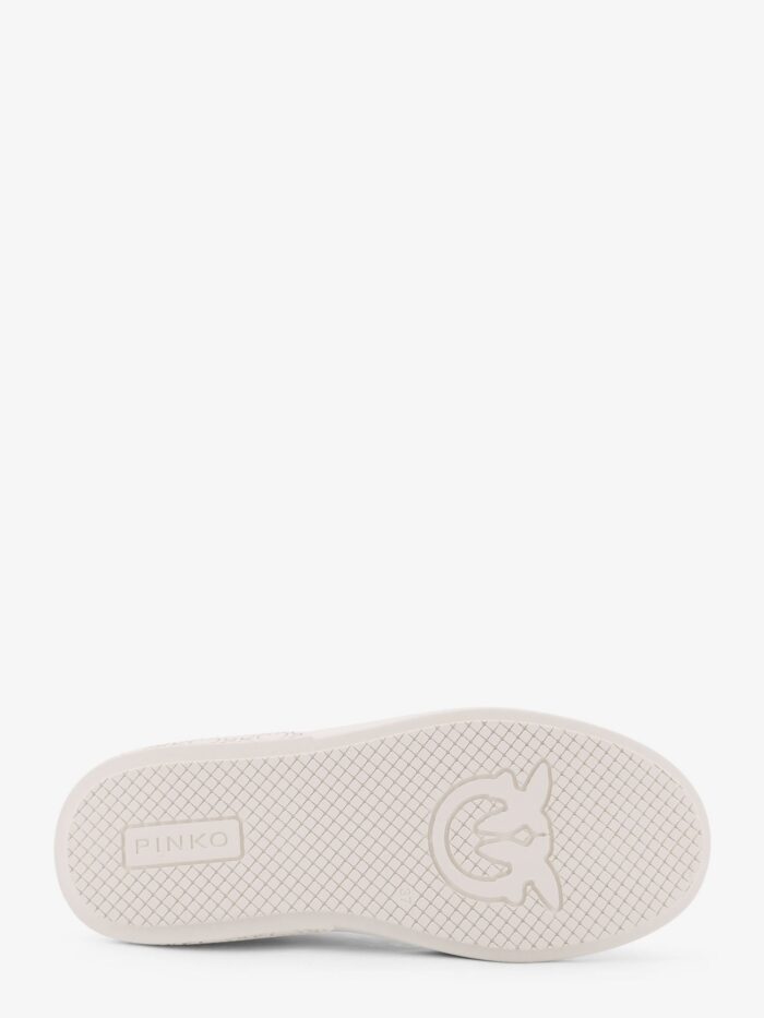 Pinko Yoko Leather Sneakers With Mesh Inserts