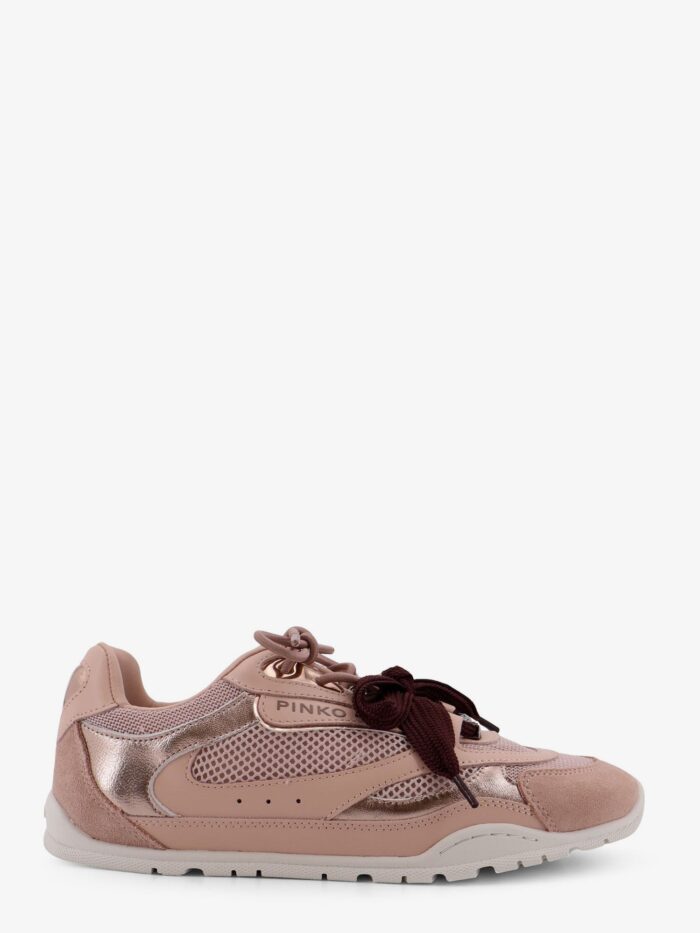 pinko yulia mesh sneakers with suede inserts Pinko Yulia Mesh Sneakers With Suede Inserts