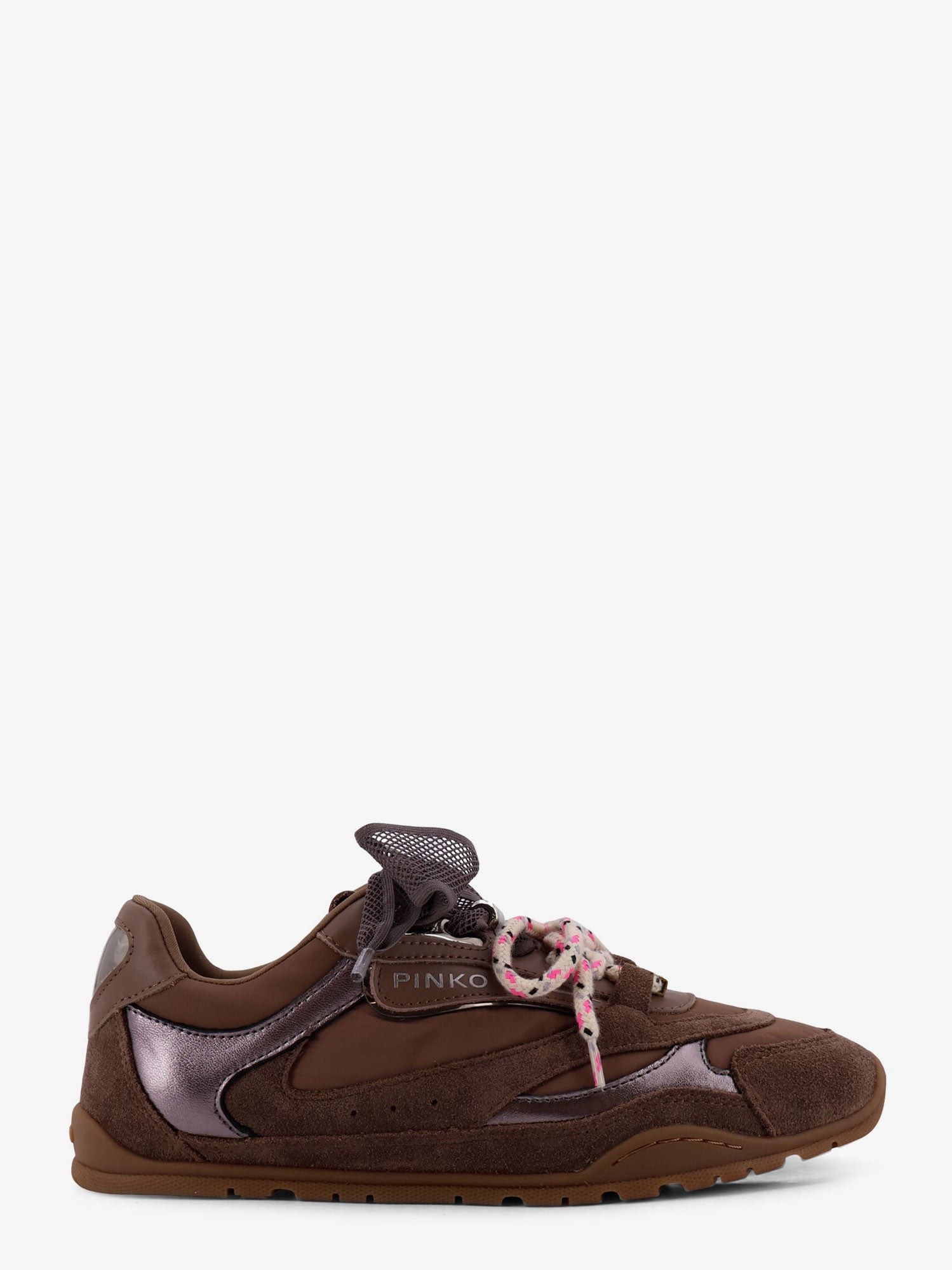 Pinko Yulia Suede Sneakers With Nylon Inserts