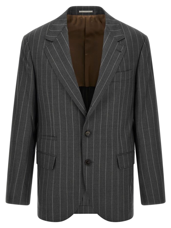 brunello cucinelli pinstripe blazer Brunello Cucinelli Pinstripe Blazer