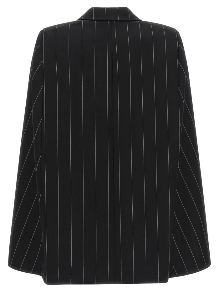 FEDERICA BONIFACI Pinstripe 'Tuxedo' Cape