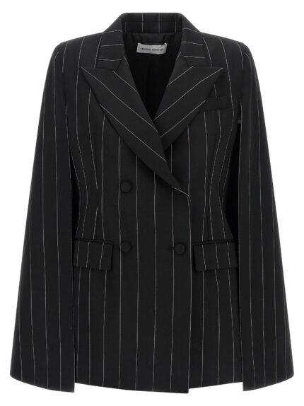 FEDERICA BONIFACI Pinstripe 'Tuxedo' Cape