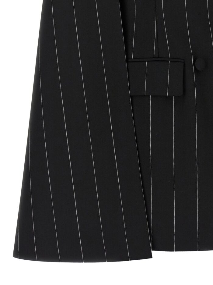 FEDERICA BONIFACI Pinstripe 'Tuxedo' Cape