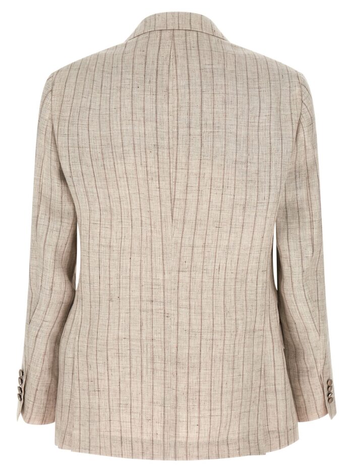 Brunello Cucinelli Pinstripe Twill Blazer