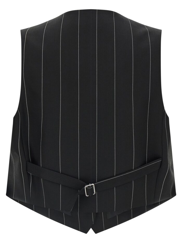 FEDERICA BONIFACI Pinstriped Crop Vest