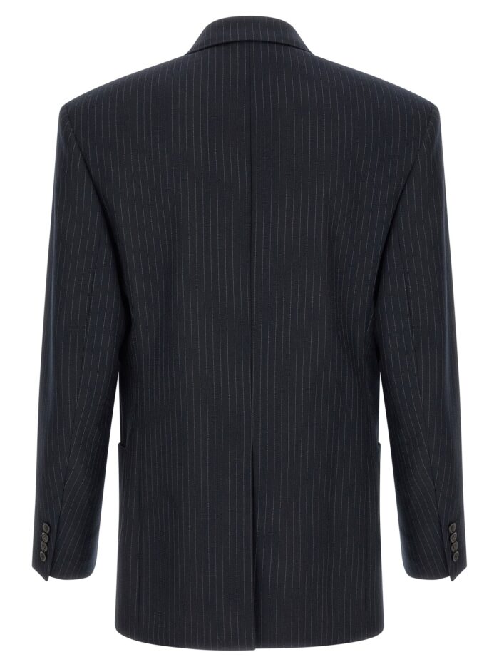 Saint Laurent Pinstriped Double-breasted Blazer