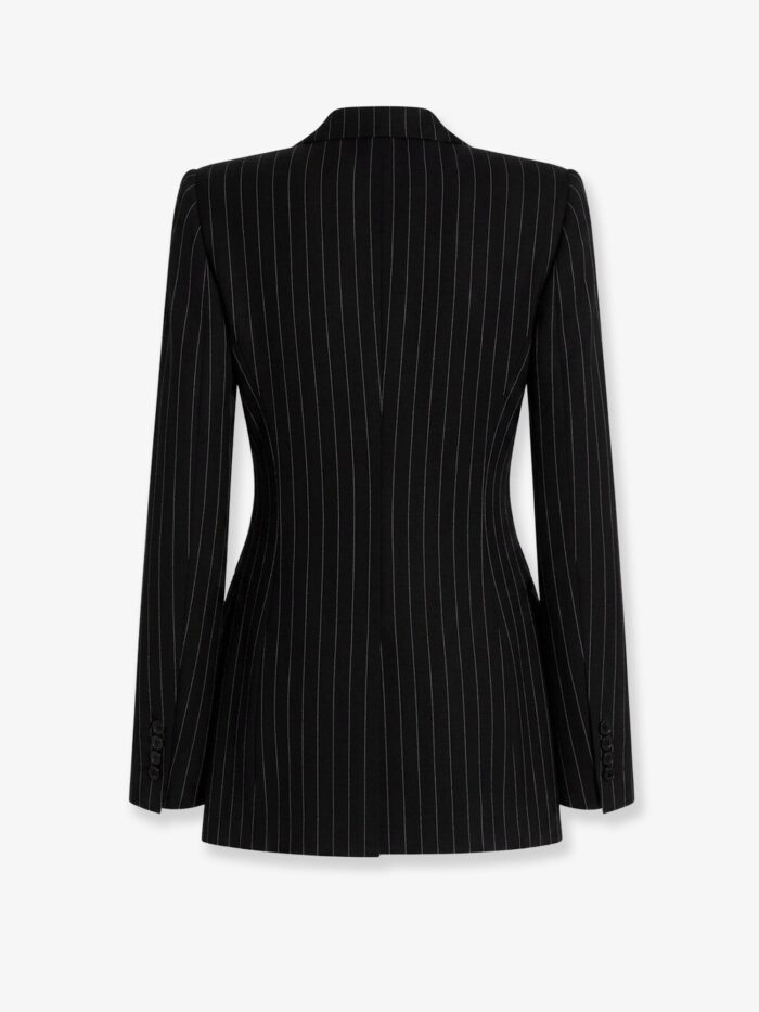 Dolce & Gabbana Pinstriped Stretch Virgin Wool Blazer
