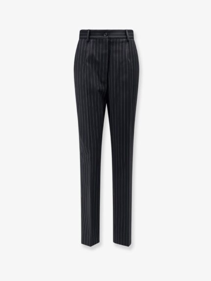 Dolce & Gabbana Pinstriped Stretch Wool Trousers