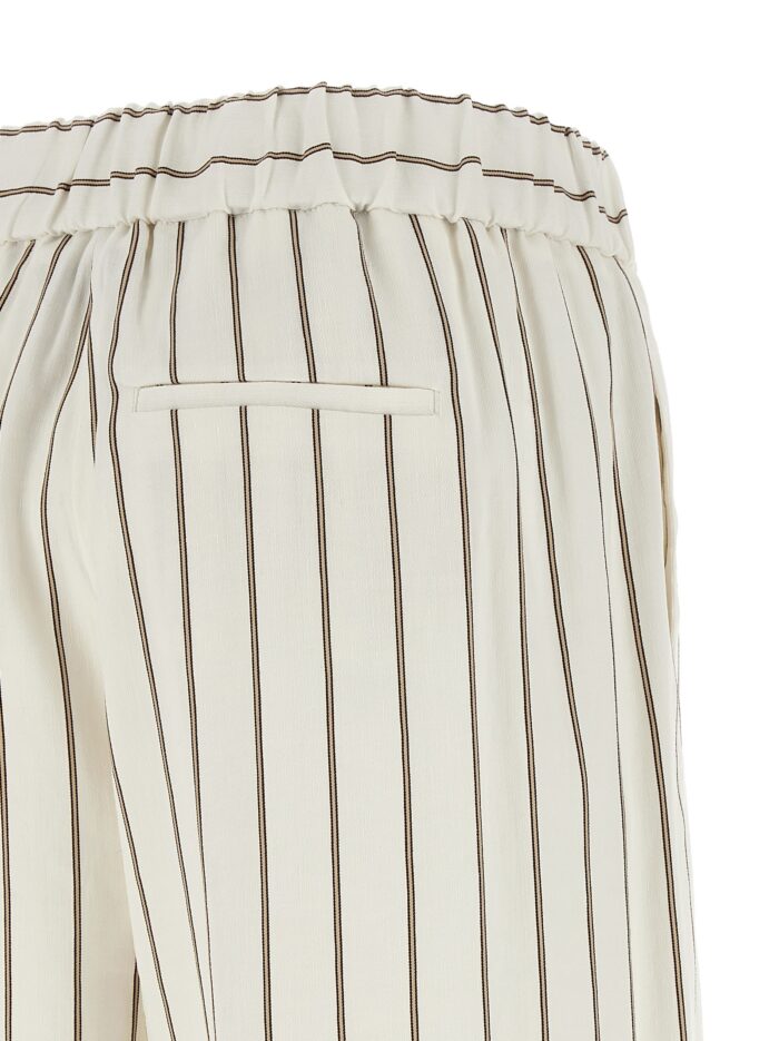 PESERICO Pinstriped Twill Pants