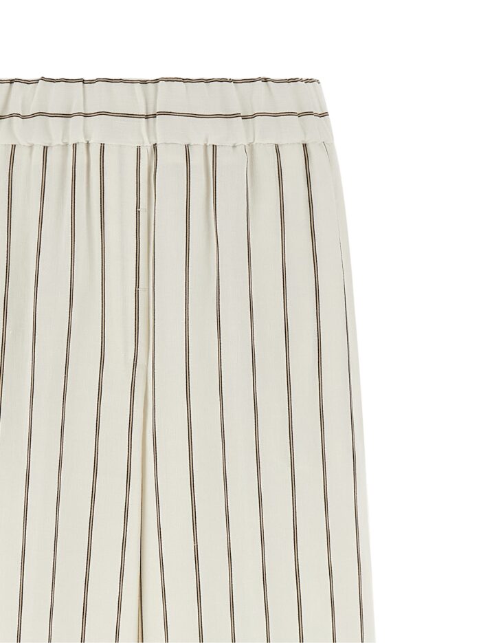 PESERICO Pinstriped Twill Pants