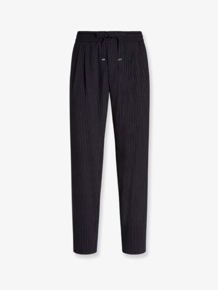 Dolce & Gabbana Pinstriped Wool Jogging Trousers