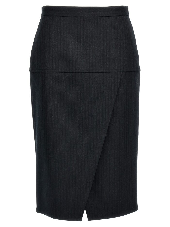 fendi pinstriped wool skirt Fendi Pinstriped Wool Skirt