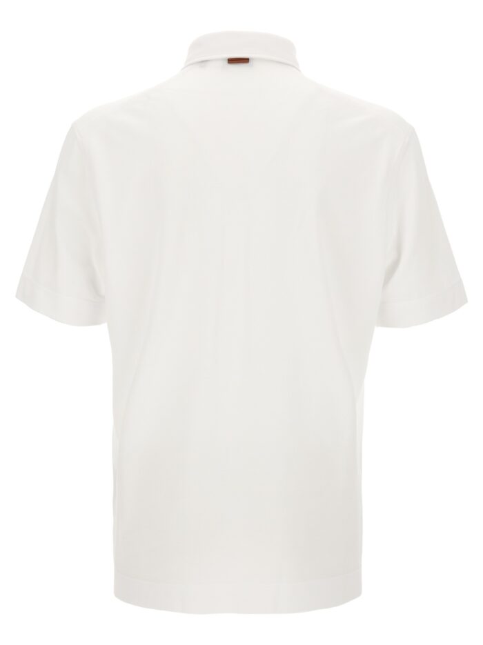 Zegna Piqué Cotton Polo Shirt