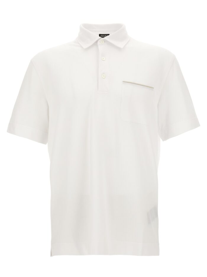 zegna piqué cotton polo shirt Zegna Piqué Cotton Polo Shirt