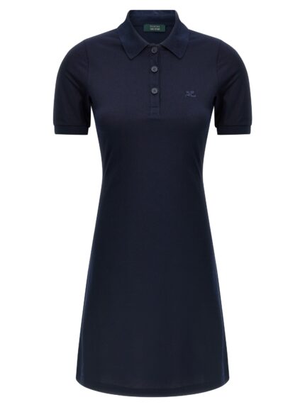 COURREGES Piqué Polo Dress