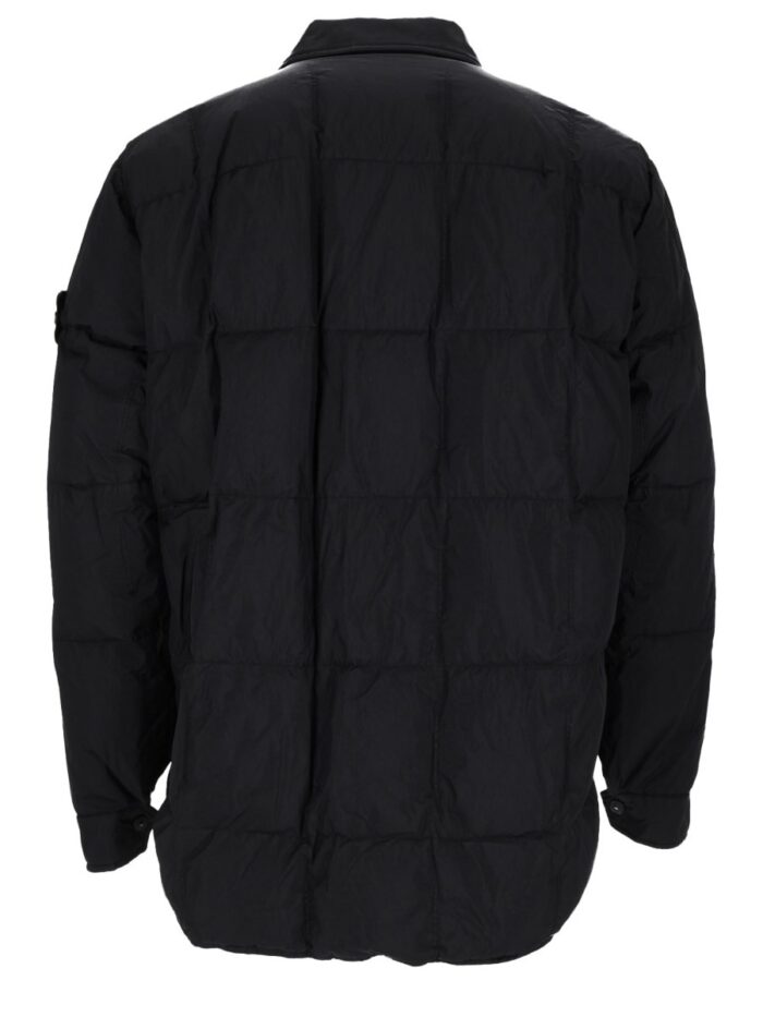 Stone Island Piumino Antigoccia Con Colletto Rigido