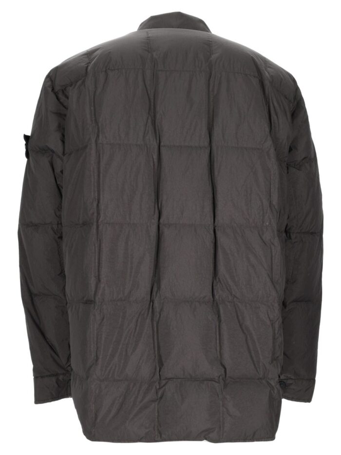 Stone Island Piumino Antigoccia Con Colletto Rigido