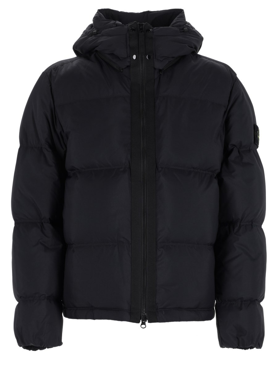 Stone Island Piumino Antistrappo Con Cappuccio Removibile