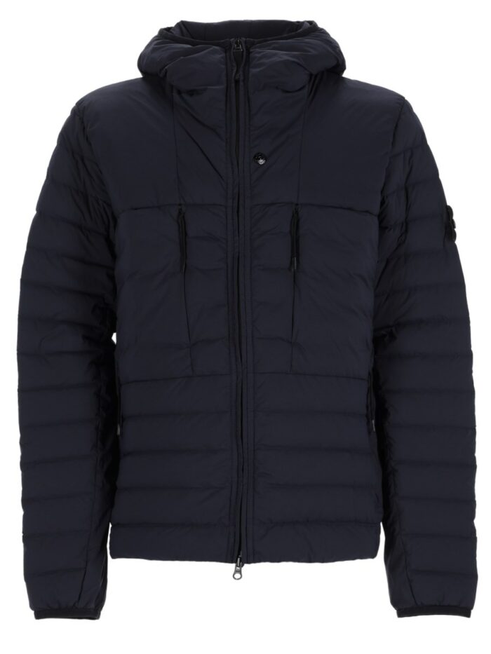 stone island piumino con cappuccio con finitura antigoccia Stone Island PIUMINO CON CAPPUCCIO CON FINITURA ANTIGOCCIA