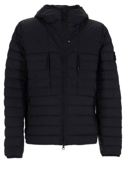 Stone Island PIUMINO CON CAPPUCCIO CON FINITURA ANTIGOCCIA